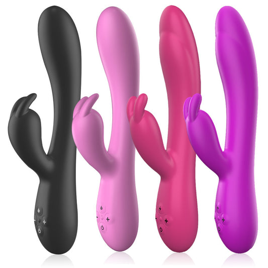 Vibrador Conejo Rosa De Doble Motor