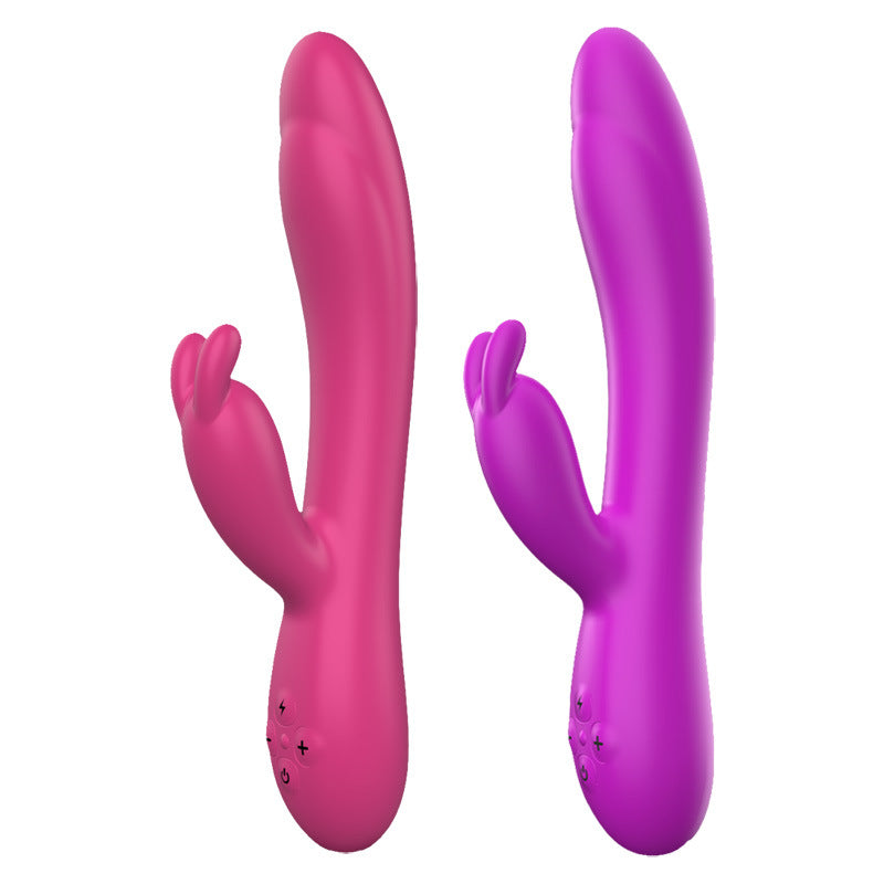 Vibrador Conejo Rosa De Doble Motor