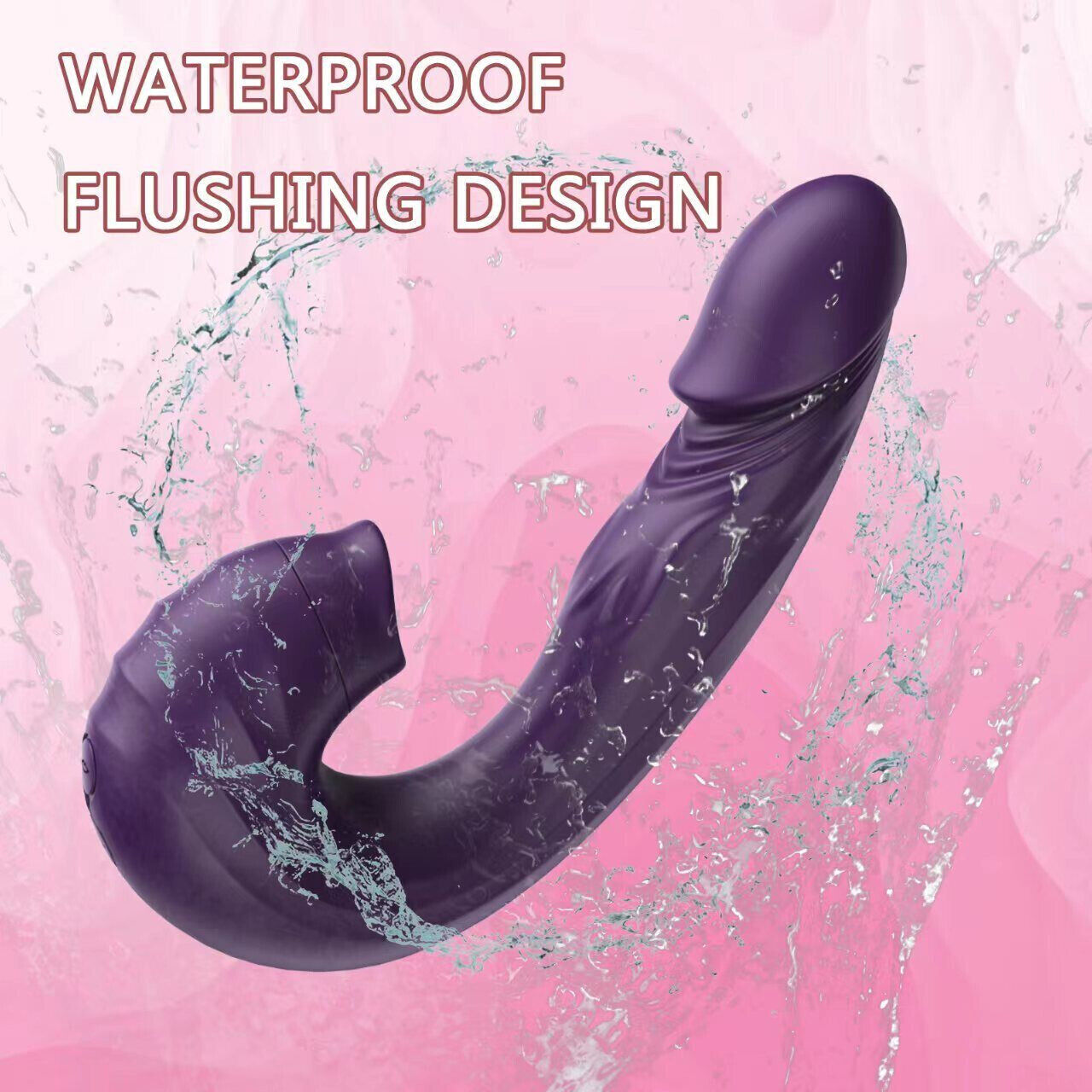 Miraco - Sucking Rabbit Vibrator Dildo G-Spot Clit Massager Purple