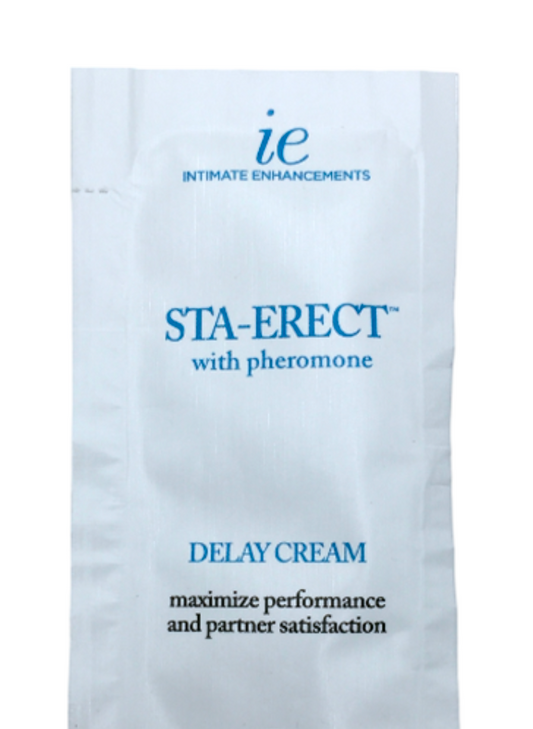 INTIMATE ENHACEMENTS - STA-ERECT WITH PHEROMONE DELAY CREAM .25 oz