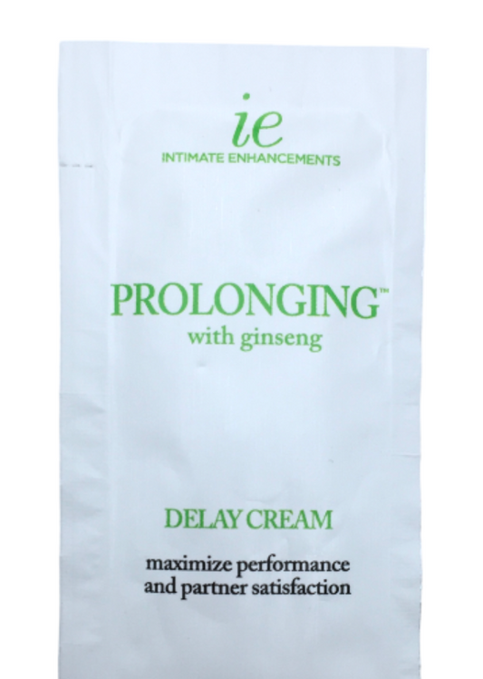 INTIMATE ENHANCMENTS - PROLONGING WITH GINSENG DELAY CREAM .25oz
